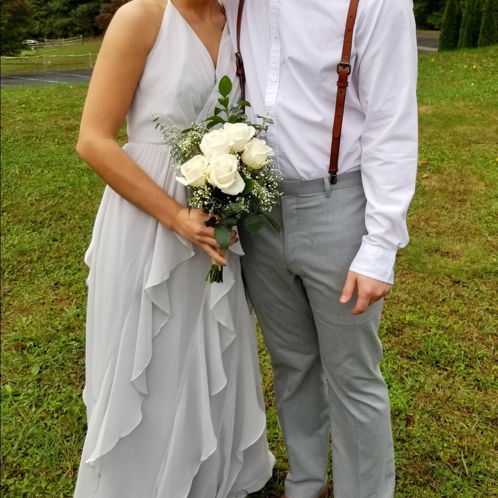 Light Grey Bridesmaid Dress